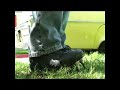 Long cleats shred the turf
