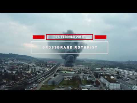 Grossbrand in Rothrist: Grossaufgebot der Feuerwehr ...