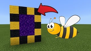 How To Make a Portal to the Bee Dimension in MCPE (Minecraft PE)