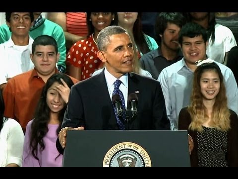 Manor - President Obama delivers remarks at Manor New Tech High School near Austin, TX, a school focused on STEM teaching and learning where 99 percent of the studen...