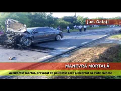 Un polițist a provocat un accident mortal, din cauza unui câine