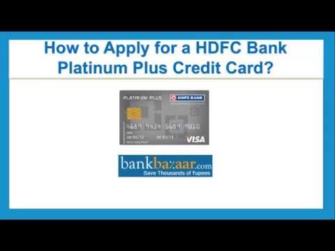 how to apply for hdfc credit card