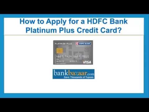 how to apply for hdfc credit card