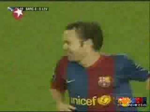 Iniesta en el Bar&ccedil;a