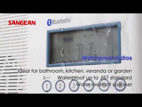 Sangean FM / AM / DAB+ Bluetooth Waterproof Shower Radio (H201、H202、H203D)