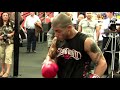 Take a peek at Miguel Cotto training in Tampa two weeks before his fight against Manny Pacquiao. The video is raw and unedited, enjoy!