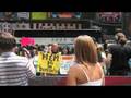 Miley Pointed at Sign Outside of TRL=)