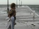 Lakeside Pier on a windy day.