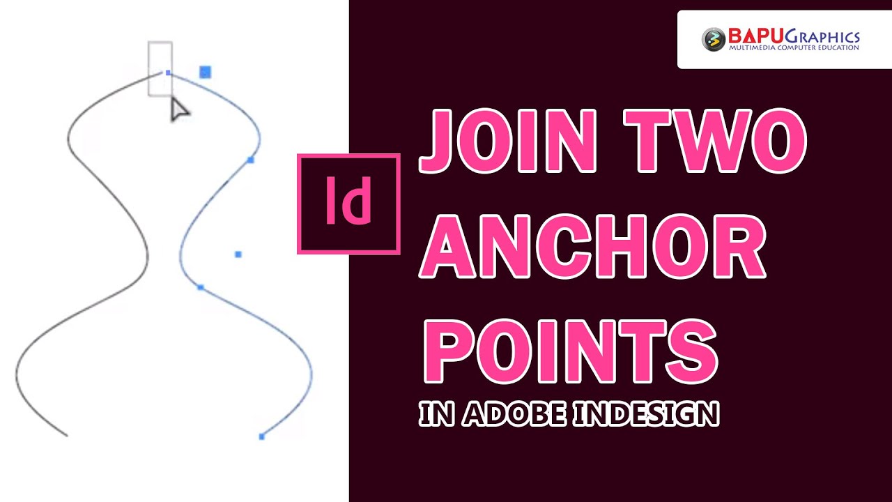 How to Join Path in Adobe Indesign | Join two anchor points in Adobe Indesign - Tutorial hindi