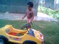 Noddy washing his car