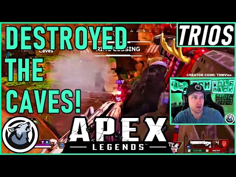 DESTROYED THE CAVES! VISS w/ TannerSlays and Caliverse APEX LEGENDS SEASON 5