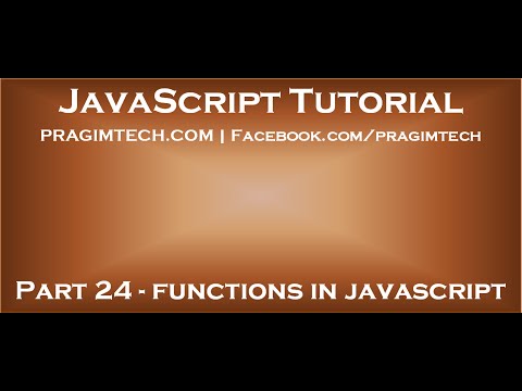 how to define function in javascript