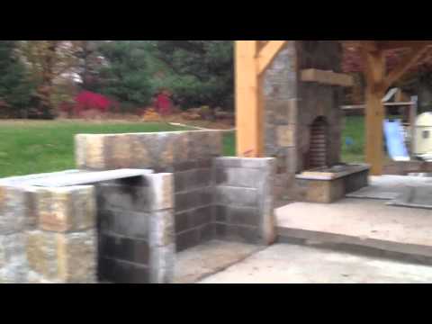 how to build outdoor fireplace