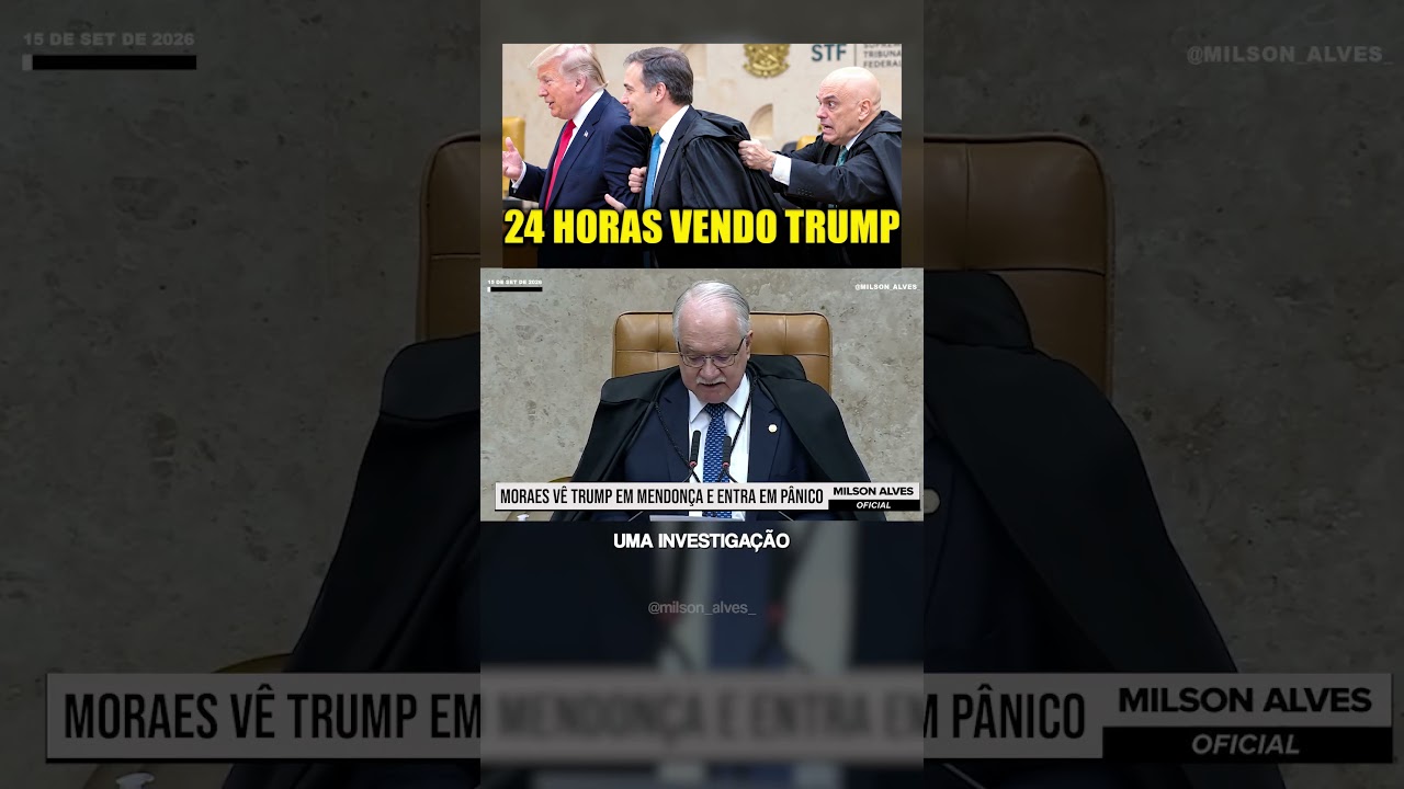 Moraes VÊ TRUMP em Mendonça e ENTRA EM PÂNICO