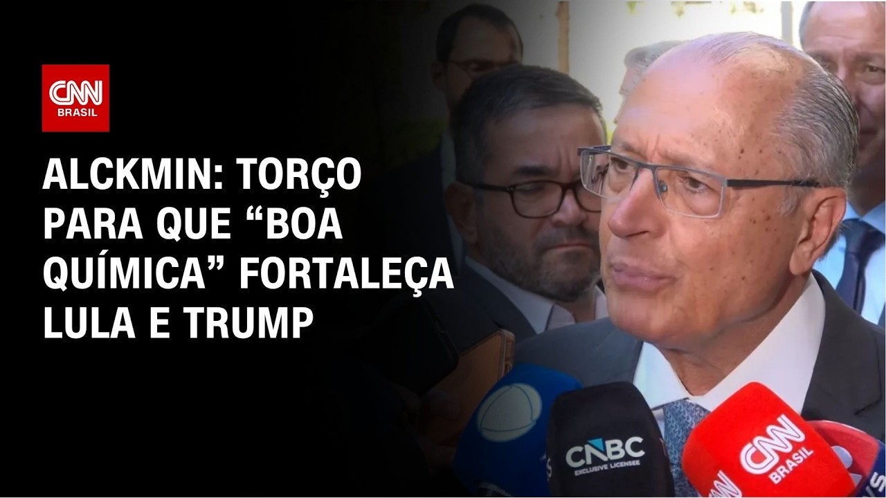 Torço para que boa química se fortaleça, diz Alckmin sobre Lula e Trump | CNN 360º