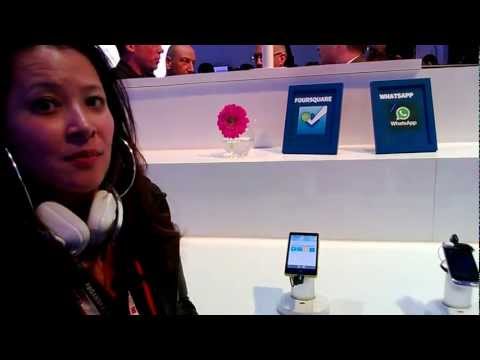 Démonstration Foursquare Windows Phone/Nokia - Mobile World Congress