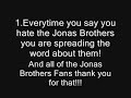 For Jonas Fanz and Haterz