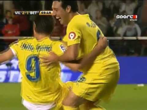 Villarreal CF vs Real Betis 2-1 La-Liga 08/2009 Joseba Llorente (min 70)