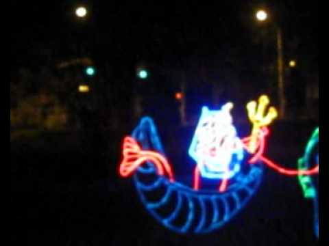 Spencer Smith Park Holiday Lights - Helicopter & Train