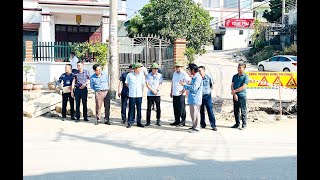 Lãnh đạo thành phố kiểm tra tiến độ dự án chỉnh trang tuyến phố Thanh Sơn