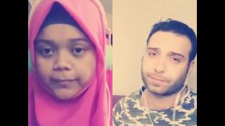 Dede Raysa dan bule duet lagu Arab di SMULE !!!