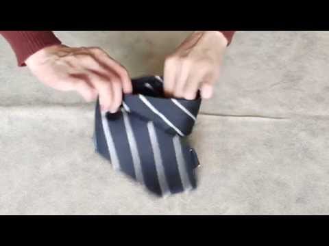 how to fasten a tie step by step