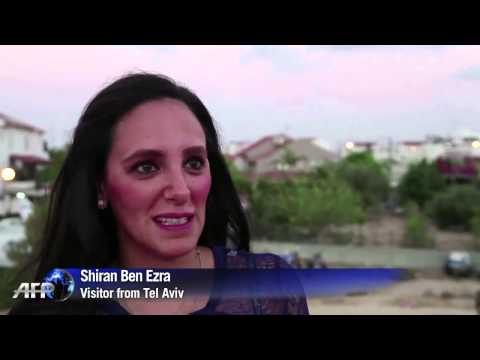 Israelis watch Gaza operation from hills of Sderot