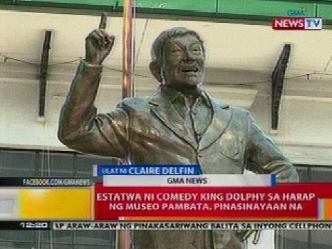 BT: Estatwa ni comedy  king Dolphy sa harap ng Museo Pambata, pinasinayaan na
