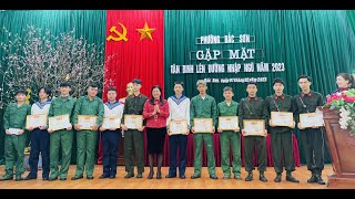 Phường Bắc Sơn: Gặp mặt tân binh lên đường nhập ngũ năm 2023