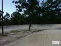 Jumping the triple at Ashmore bmx track