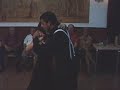 jovenes bailarines de bariloche, residentes en madrid hacen su debut en la milonga madrile�a, con se dice de mi por quinteto pirincho.