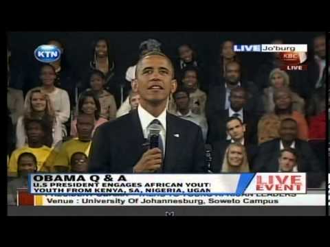 kenya - President Obama responds why he did not visit Kenya in S. Africa as questions were fielded from all over Africa Watch KTN Streaming LIVE from Kenya 24/7 on h...