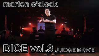 marten o’clock – DICE vol.3 JUDGE MOVE