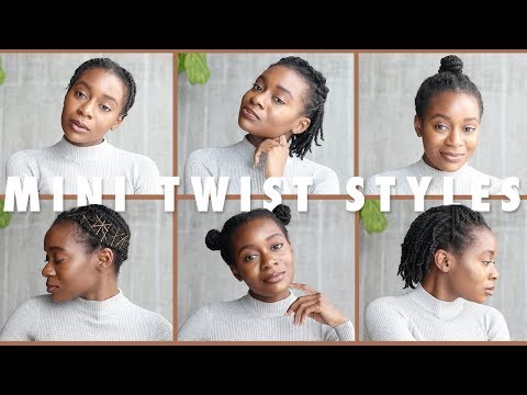 Gsmnow 6 Quick And Easy Mini Twist Hairstyles For Short 4b 4c