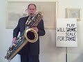Starving bass sax player seeks employment Starving bass sax player seeks employment