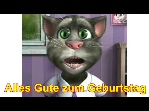 Alles Gute Zum Geburtstag Happy Birthday To You Sprechender Kater Tom 2 Talking Cat Schlumpf Schlumpfine Zoobe App