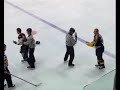 Nicky Chinn vs Michael Wales hockey fight