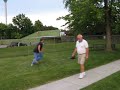 aaron trying to do a flip with the tree