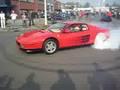 ferrari testarossa donut/burnout @ cars and coffee NL