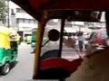 Auto-rickshaw ride in New Delhi, India