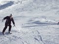 Skiing on Mont Vallon red slope - Meribel/France - Xmas 2007