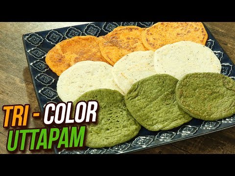 Tri- Color Uttapam Recipe – How To Make Uttapam At Home – Easy Breakfast Recipe – Varun Inamdar