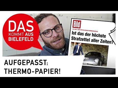 Aufgepasst: Thermo-Papier!
