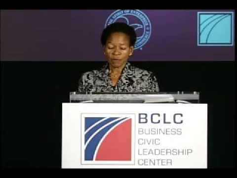 Anna Tibaijuka at the 2009 Global Corporate Citizenship Conference in Washington, D.C.