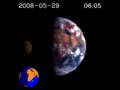 Moon transits Earth in new spacecraft movie