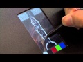 Hitachi capacitive touchscreen display met stylus en handschoen