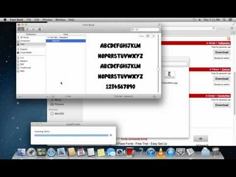 how to locate fonts on mac