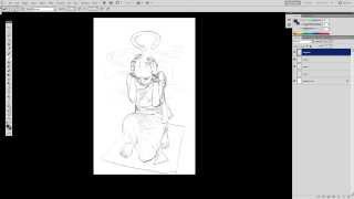 Medusa Character Sketch Timelapse