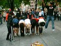Guy Flips Over People!