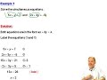 Junior Certificate Maths - Simultaneous Equations Junior Certificate Maths - Simultaneous Equations